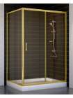 Душевой уголок Vegas Glass ZP+ZPV 120*90 09 05 профиль золото, стекло бронза