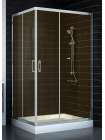 Душевой уголок Vegas Glass ZA-F 90*110 08 05 профиль глянцевый хром, стекло бронза