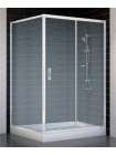 Душевой уголок Vegas Glass ZP+ZPV 120*100 01 02 профиль белый, стекло шиншилла