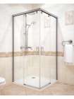 Душевой уголок GuteWetter Slide Square GK-864 70x70 см стекло бесцветное, профиль хром