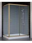 Душевой уголок Vegas Glass ZP+ZPV 130*80 05 02 профиль бронза, стекло шиншилла