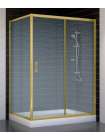 Душевой уголок Vegas Glass ZP+ZPV 130*90 09 02 профиль золото, стекло шиншилла