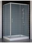 Душевой уголок Vegas Glass ZP+ZPV 110*90 07 10 профиль матовый хром, стекло сатин