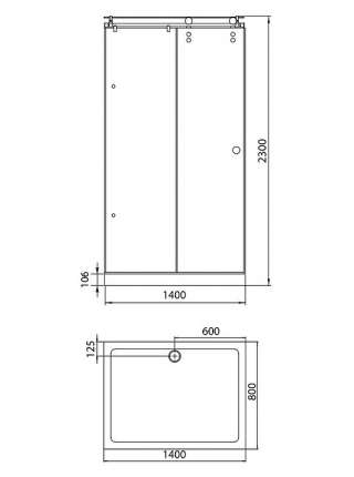 Душевой уголок Aquanet Gamma 1408-12 R