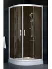 Душевой уголок Vegas Glass ZS 0100 01 05 профиль белый, стекло бронза