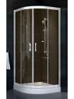Душевой уголок Vegas Glass ZS 0090 01 05 профиль белый, стекло бронза