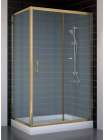 Душевой уголок Vegas Glass ZP+ZPV 110*70 05 10 профиль бронза, стекло сатин
