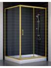 Душевой уголок Vegas Glass ZP+ZPV 110*100 09 01 профиль золото, стекло прозрачное