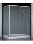 Душевой уголок Vegas Glass ZP+ZPV 140*90 07 10 профиль матовый хром, стекло сатин
