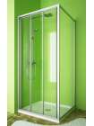 Душевой уголок GuteWetter Practic Square GK-403 левая 100x100 см стекло бесцветное, профиль матовый хром