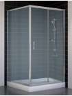 Душевой уголок Vegas Glass ZP+ZPV 100*100 07 10 профиль матовый хром, стекло сатин