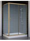 Душевой уголок Vegas Glass ZP+ZPV 120*80 05 02 профиль бронза, стекло шиншилла