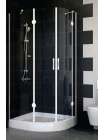 Душевой уголок Vegas Glass AFS-F 100*90 01 01 L профиль белый, стекло прозрачное