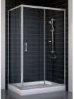 Душевой уголок Vegas Glass ZP+ZPV 110*70 07 01 профиль матовый хром, стекло прозрачное