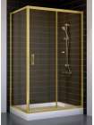 Душевой уголок Vegas Glass ZP+ZPV 110*70 09 05 профиль золото, стекло бронза