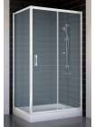 Душевой уголок Vegas Glass ZP+ZPV 100*70 01 10 профиль белый, стекло сатин