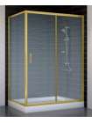 Душевой уголок Vegas Glass ZP+ZPV 130*80 09 02 профиль золото, стекло шиншилла