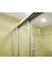 Душевой уголок GuteWetter Practic Rectan GK-403 левая 115x80 см стекло бесцветное, профиль матовый хром