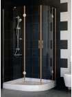 Душевой уголок Vegas Glass AFS-F 110*100 05 01 L профиль бронза, стекло прозрачное