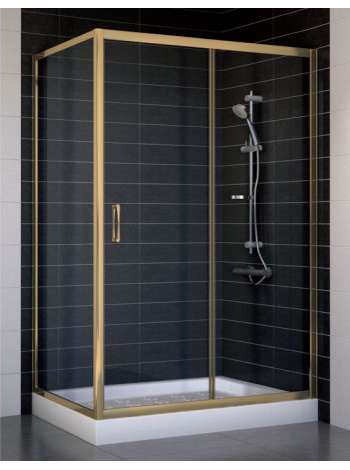 Душевой уголок Vegas Glass ZP+ZPV 120*70 05 01 профиль бронза, стекло прозрачное