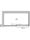 Душевой уголок GuteWetter Slide Rectan GK-863A левая 140x80 см стекло бесцветное, профиль хром