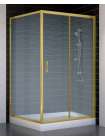 Душевой уголок Vegas Glass ZP+ZPV 110*100 09 02 профиль золото, стекло шиншилла