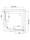 Душевой уголок Vegas Glass ZA 0120 01 05 профиль белый, стекло бронза