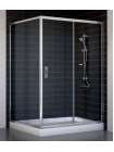 Душевой уголок Vegas Glass ZP+ZPV 130*100 08 01 профиль глянцевый хром, стекло прозрачное
