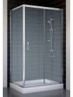 Душевой уголок Vegas Glass ZP+ZPV 100*70 08 02 профиль глянцевый хром, стекло шиншилла