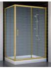 Душевой уголок Vegas Glass ZP+ZPV 120*80 09 02 профиль золото, стекло шиншилла