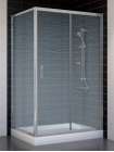 Душевой уголок Vegas Glass ZP+ZPV 110*80 07 02 профиль матовый хром, стекло шиншилла
