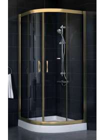 Душевой уголок Vegas Glass ZS-F 80*110 05 01 профиль бронза, стекло прозрачное