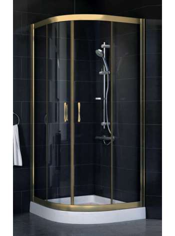 Душевой уголок Vegas Glass ZS-F 80*110 05 01 профиль бронза, стекло прозрачное