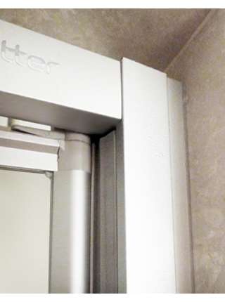 Душевой уголок GuteWetter Practic Rectan GK-402 правая 100x80 см стекло бесцветное, профиль матовый хром