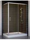 Душевой уголок Vegas Glass ZP+ZPV 120*70 08 05 профиль глянцевый хром, стекло бронза