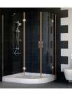 Душевой уголок Vegas Glass AFS-F 120*100 05 01 L профиль бронза, стекло прозрачное