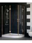 Душевой уголок Vegas Glass AFS-F 120*80 05 01 L профиль бронза, стекло прозрачное