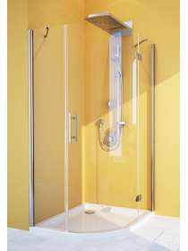 Душевой уголок GuteWetter Lux Meliori GK-101 правый 100x100 см стекло бесцветное, профиль хром