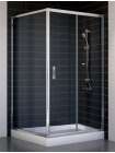 Душевой уголок Vegas Glass ZP+ZPV 100*100 08 01 профиль глянцевый хром, стекло прозрачное