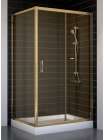 Душевой уголок Vegas Glass ZP+ZPV 100*90 05 05 профиль бронза, стекло бронза