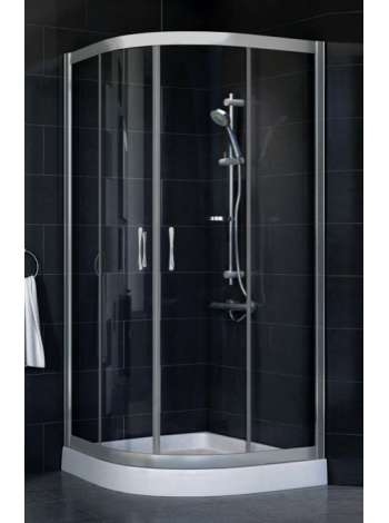 Душевой уголок Vegas Glass ZS-F 80*120 07 01 профиль матовый хром, стекло прозрачное