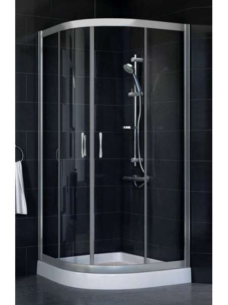 Душевой уголок Vegas Glass ZS-F 80*120 07 01 профиль матовый хром, стекло прозрачное