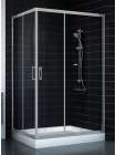 Душевой уголок Vegas Glass ZA-F 80*120 07 01 профиль матовый хром, стекло прозрачное