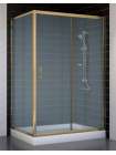 Душевой уголок Vegas Glass ZP+ZPV 120*80 05 10 профиль бронза, стекло сатин