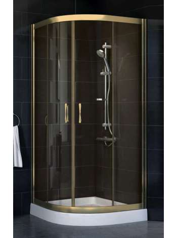Душевой уголок Vegas Glass ZS-F 80*110 05 05 профиль бронза, стекло бронза