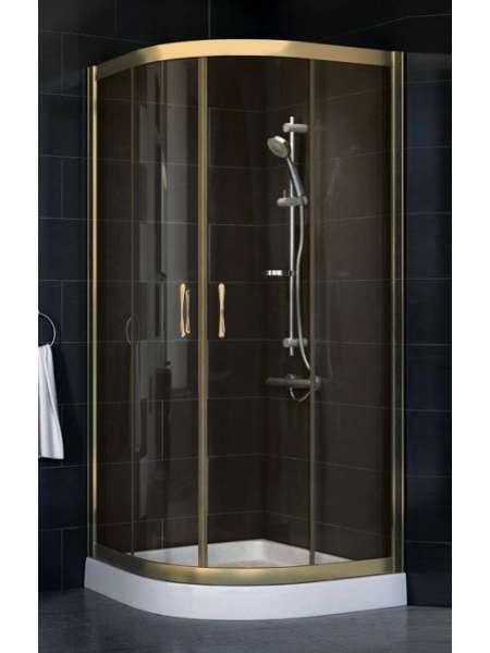 Душевой уголок Vegas Glass ZS-F 80*110 05 05 профиль бронза, стекло бронза