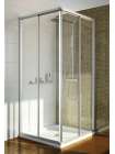 Душевой уголок GuteWetter Practic Square GK-422 100x100 см стекло бесцветное, профиль матовый хром