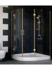Душевой уголок Vegas Glass AFS-F 120*100 05 01 R профиль бронза, стекло прозрачное