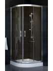 Душевой уголок Vegas Glass ZS-F 80*90 08 05 профиль глянцевый хром, стекло бронза