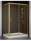 Душевой уголок Vegas Glass ZP+ZPV 120*80 09 05 профиль золото, стекло бронза